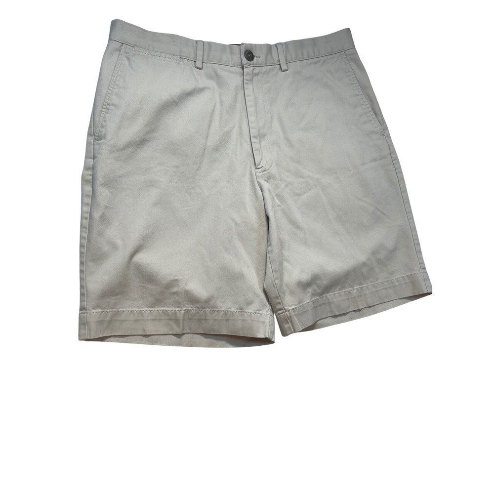 Polo Ralph Lauren Prospect Short Mens 35 Tan Khaki Cotton Chino Flat Front 9 In